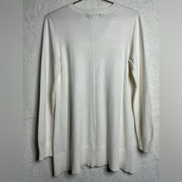 DKNY Off-White V-Neck Sweater size M - Picture 8 of 13